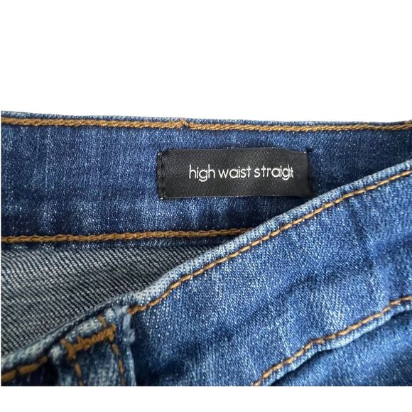 Ella Moss Womens Dark Wash High Waist Straight Leg‎ Jeans 12/31 - Picture 8 of 9